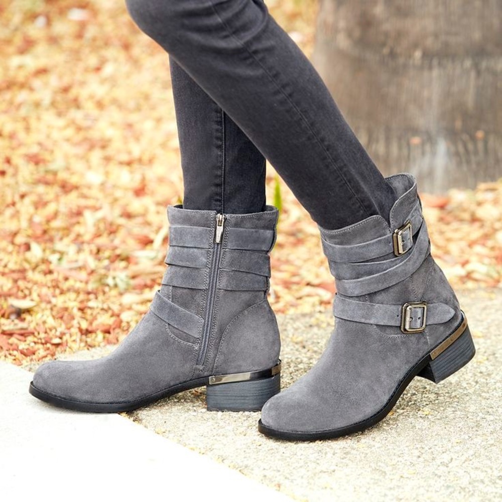 Vince Camuto Webey Suede Buckle Boot